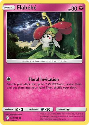 Flabebe - 149/236 card from SM - Cosmic Eclipse