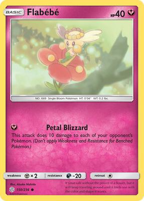 Flabebe - 150/236 card from SM - Cosmic Eclipse