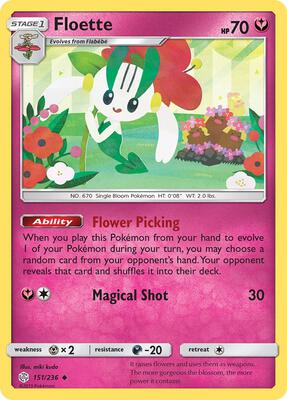 Floette card from SM - Cosmic Eclipse