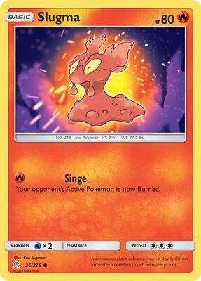 Slugma card from SM - Cosmic Eclipse