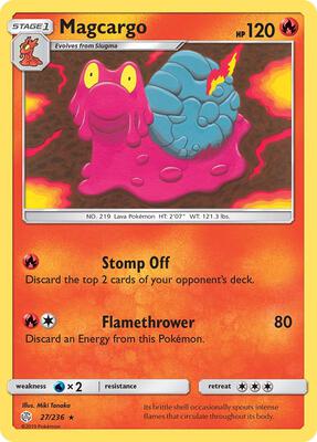 Magcargo card from SM - Cosmic Eclipse