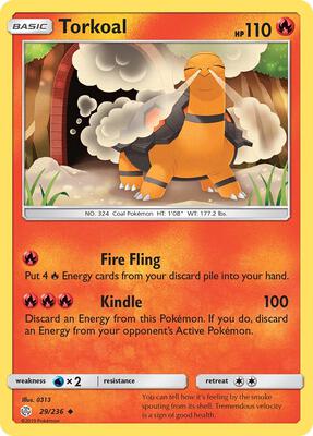 Torkoal card from SM - Cosmic Eclipse