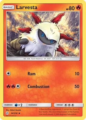 Larvesta card from SM - Cosmic Eclipse