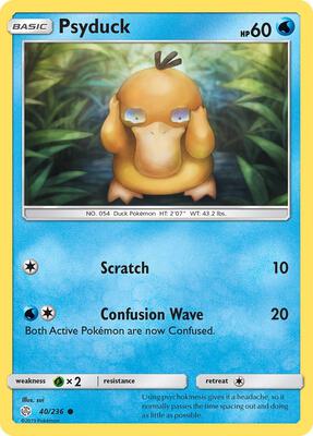 Psyduck card from SM - Cosmic Eclipse