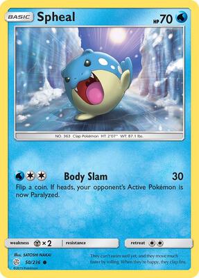 Spheal - 50/236 card from SM - Cosmic Eclipse
