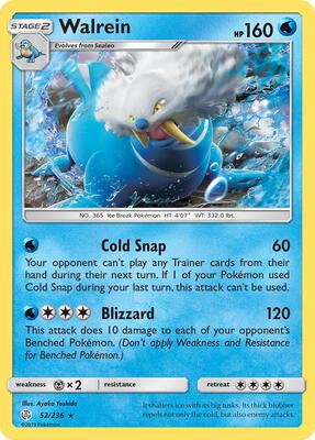 Walrein card from SM - Cosmic Eclipse