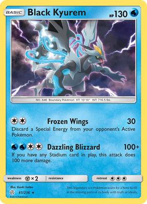 Black Kyurem card from SM - Cosmic Eclipse
