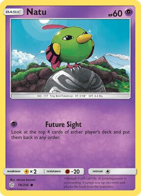 Natu card from SM - Cosmic Eclipse