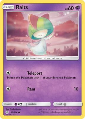 Ralts card from SM - Cosmic Eclipse