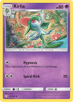 Kirlia card from SM - Cosmic Eclipse