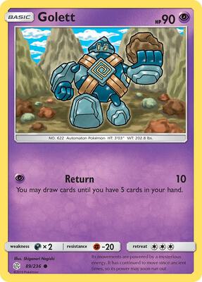 Golett card from SM - Cosmic Eclipse
