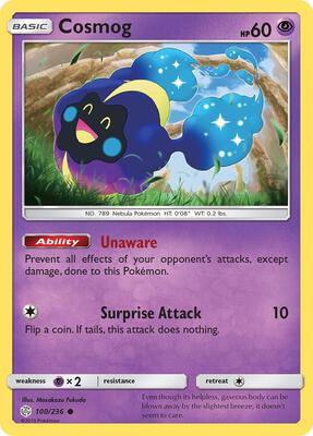 Cosmog - 100/236 card from SM - Cosmic Eclipse