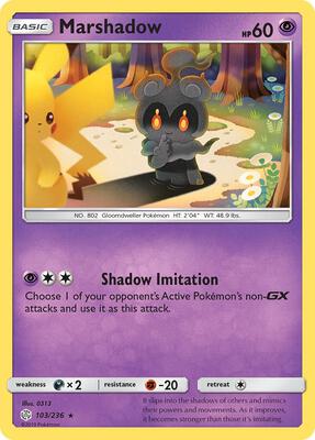Marshadow card from SM - Cosmic Eclipse