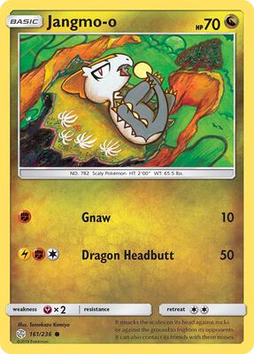 Jangmo-o - 161/236 card from SM - Cosmic Eclipse