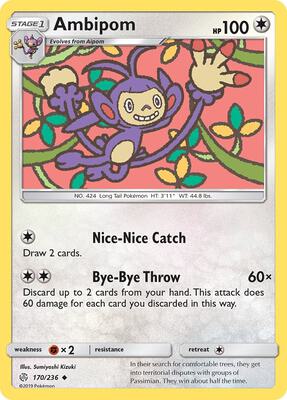 Ambipom card from SM - Cosmic Eclipse