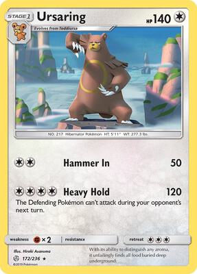 Ursaring card from SM - Cosmic Eclipse