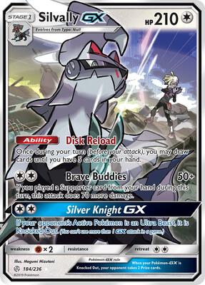 Silvally GX card from SM - Cosmic Eclipse