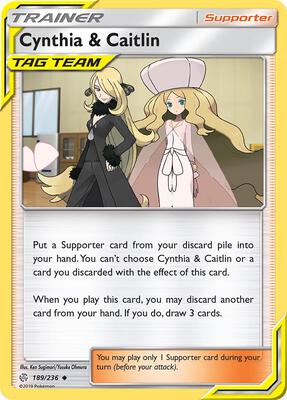 Cynthia & Caitlin card from SM - Cosmic Eclipse