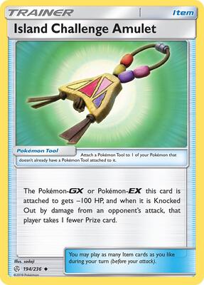 Island Challenge Amulet card from SM - Cosmic Eclipse