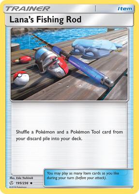 Lana's Fishing Rod card from SM - Cosmic Eclipse