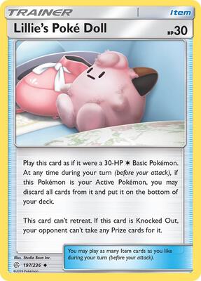 Lillie's Poke Doll card from SM - Cosmic Eclipse