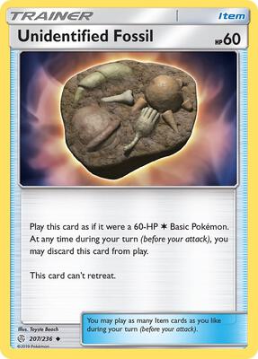 Unidentified Fossil card from SM - Cosmic Eclipse