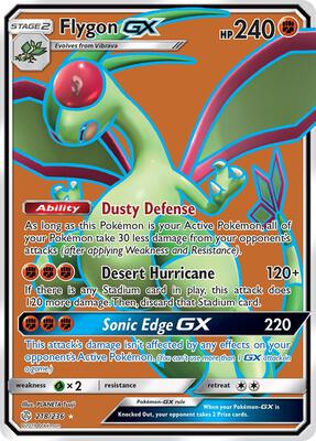 Flygon GX (Full Art) card from SM - Cosmic Eclipse