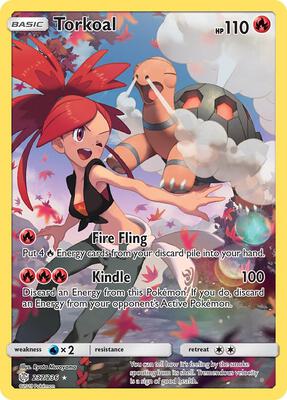 Torkoal (Secret) card from SM - Cosmic Eclipse