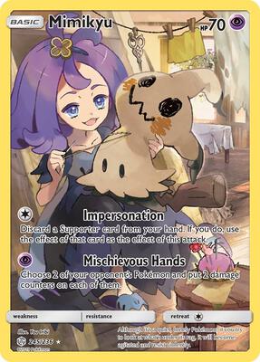 Mimikyu (Secret) card from SM - Cosmic Eclipse