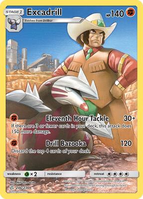 Excadrill (Secret) card from SM - Cosmic Eclipse