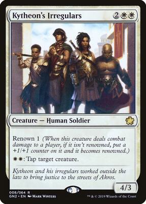 Kytheon's Irregulars card from Magic Game Night 2019