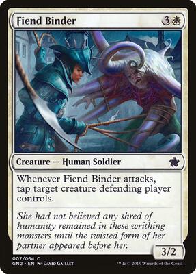Fiend Binder card from Magic Game Night 2019