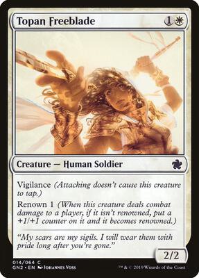 Topan Freeblade card from Magic Game Night 2019