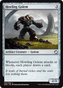 Howling Golem card from Magic Game Night 2019