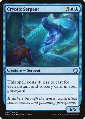 Cryptic Serpent card from Magic Game Night 2019