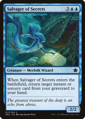Salvager of Secrets card from Magic Game Night 2019