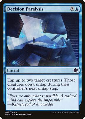 Decision Paralysis card from Magic Game Night 2019