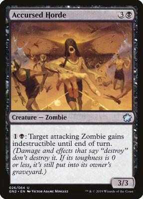 Accursed Horde card from Magic Game Night 2019
