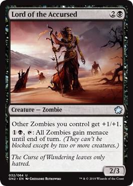 Lord of the Accursed card from Magic Game Night 2019