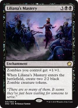Liliana's Mastery card from Magic Game Night 2019