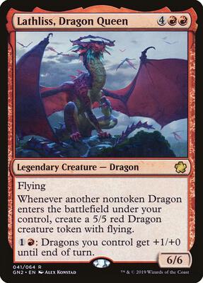 Lathliss, Dragon Queen card from Magic Game Night 2019
