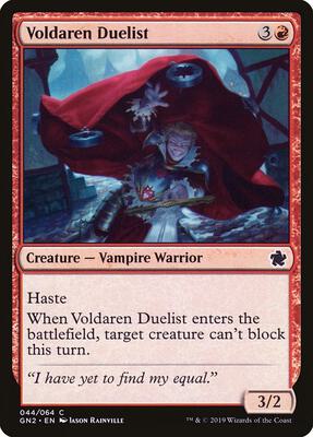 Voldaren Duelist card from Magic Game Night 2019