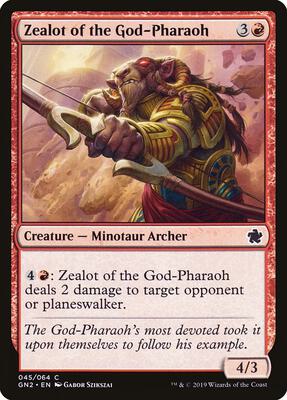 Zealot of the God-Pharaoh card from Magic Game Night 2019