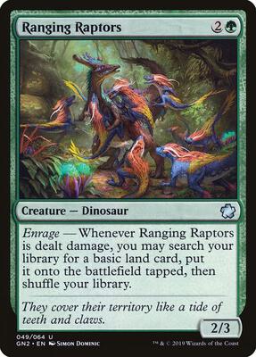 Ranging Raptors card from Magic Game Night 2019