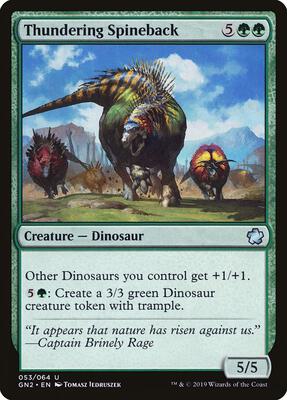 Thundering Spineback card from Magic Game Night 2019