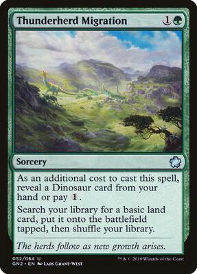 Thunderherd Migration card from Magic Game Night 2019