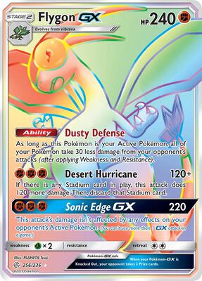 Flygon GX (Secret) card from SM - Cosmic Eclipse