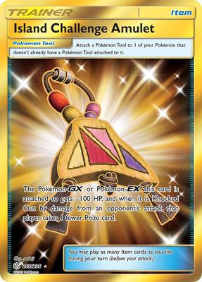 Island Challenge Amulet (Secret) card from SM - Cosmic Eclipse