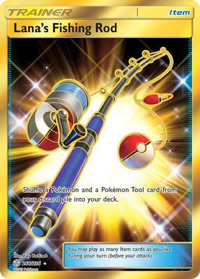Lana's Fishing Rod (Secret) card from SM - Cosmic Eclipse