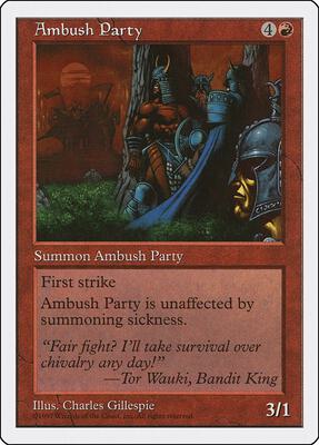 Ambush Party card from Fifth Edition
